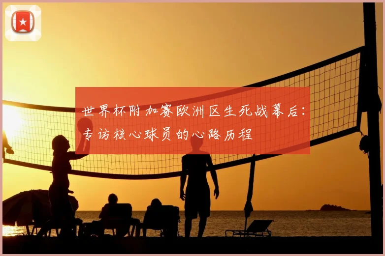 世界杯附加赛欧洲区生死战幕后：专访核心球员的心路历程